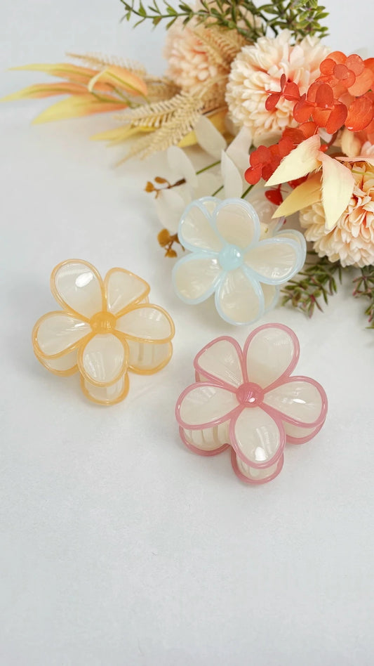 Pinza cabello flor